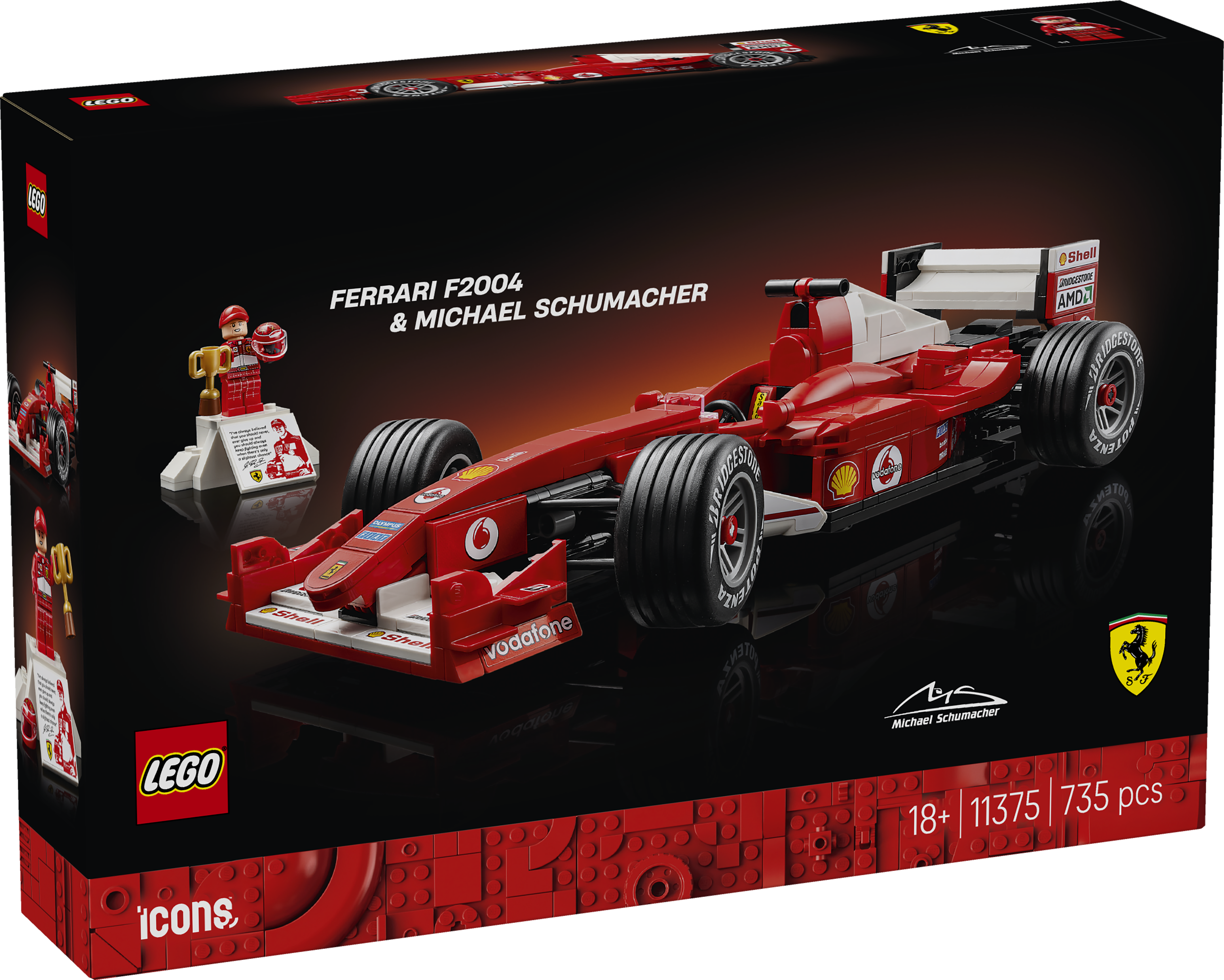 LEGO 11375 Ferrari F2004 und Michael Schumacher