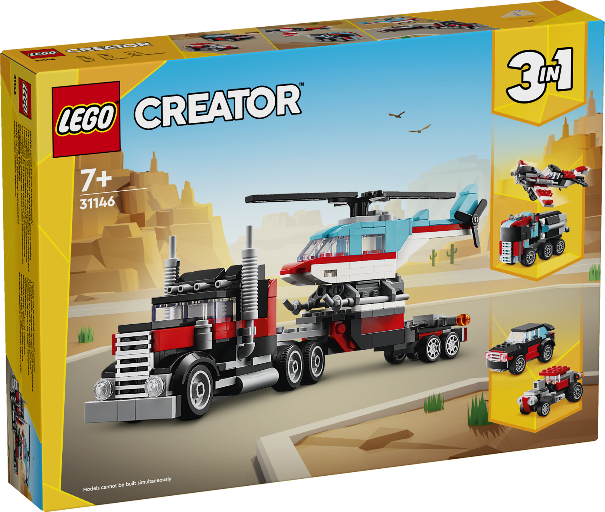 LEGO 31146 Tieflader mit Hubschrauber
