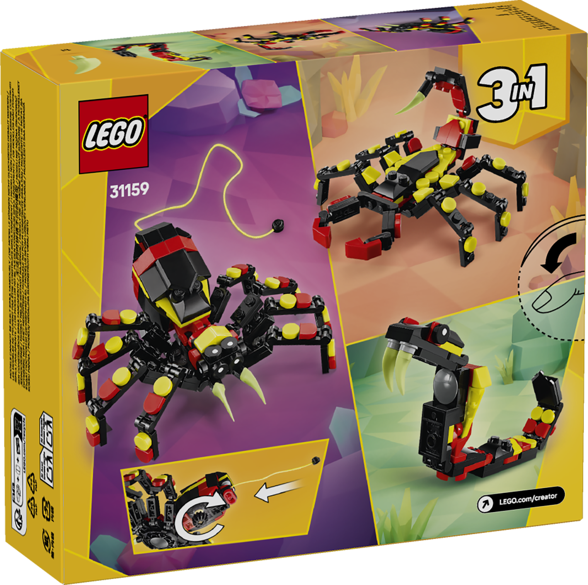 LEGO 31159 Wilde Tiere: Überraschungsspinne
