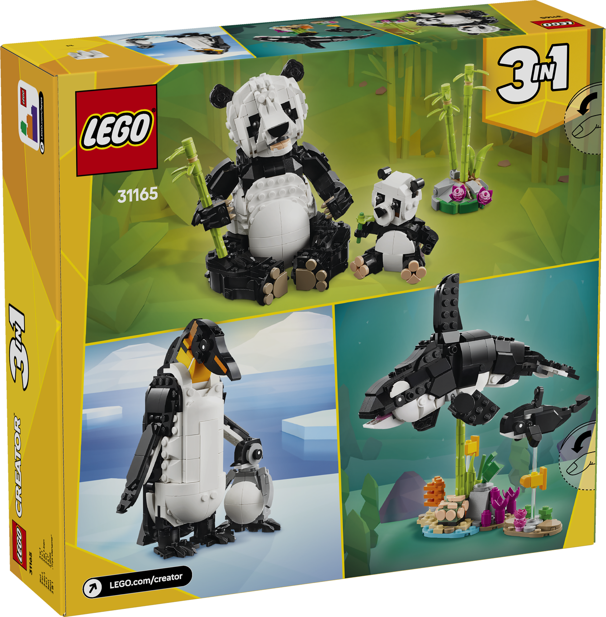 LEGO 31165 Wilde Tiere: Pandafamilie