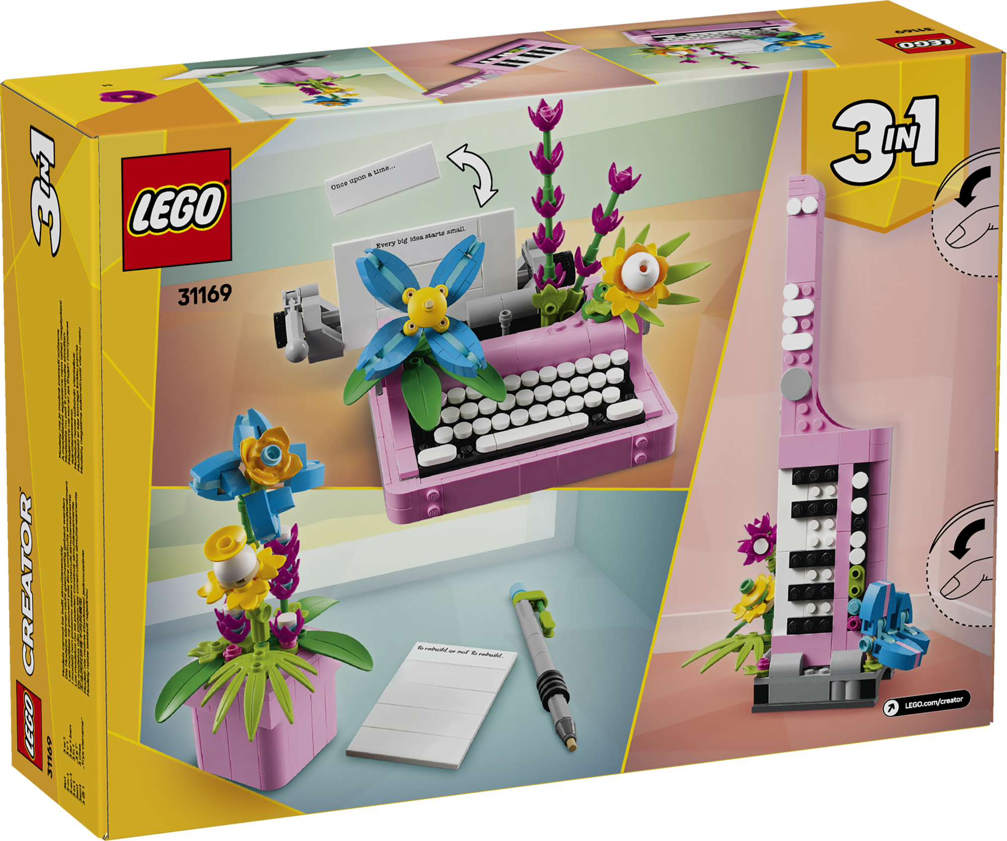 LEGO 31169 Schreibmaschine mit Blumen