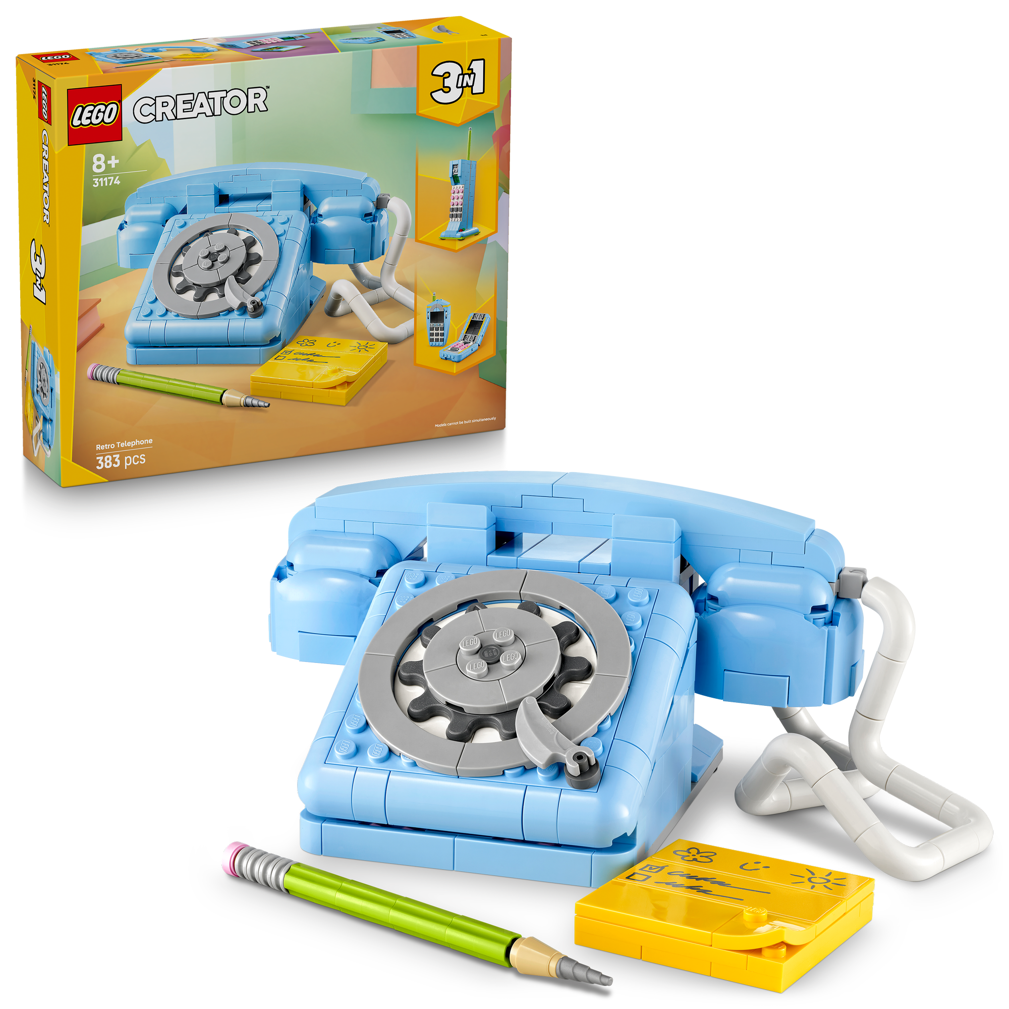 spielzeug telefon mit kabel LEGO 31174 Retro-Telefon