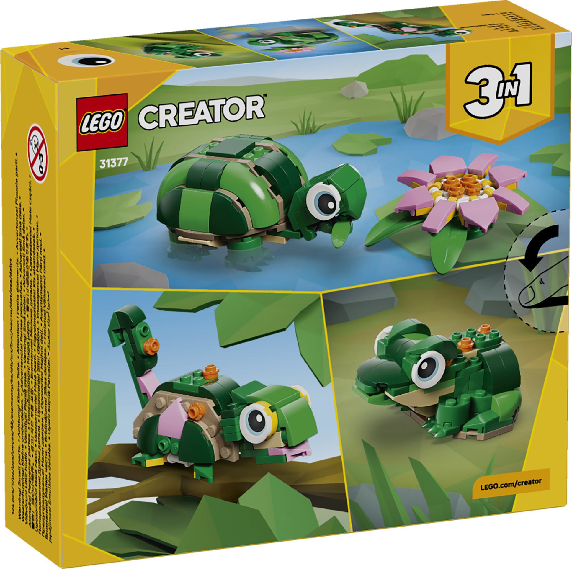 LEGO 31377 Schildkröte mit Seerose