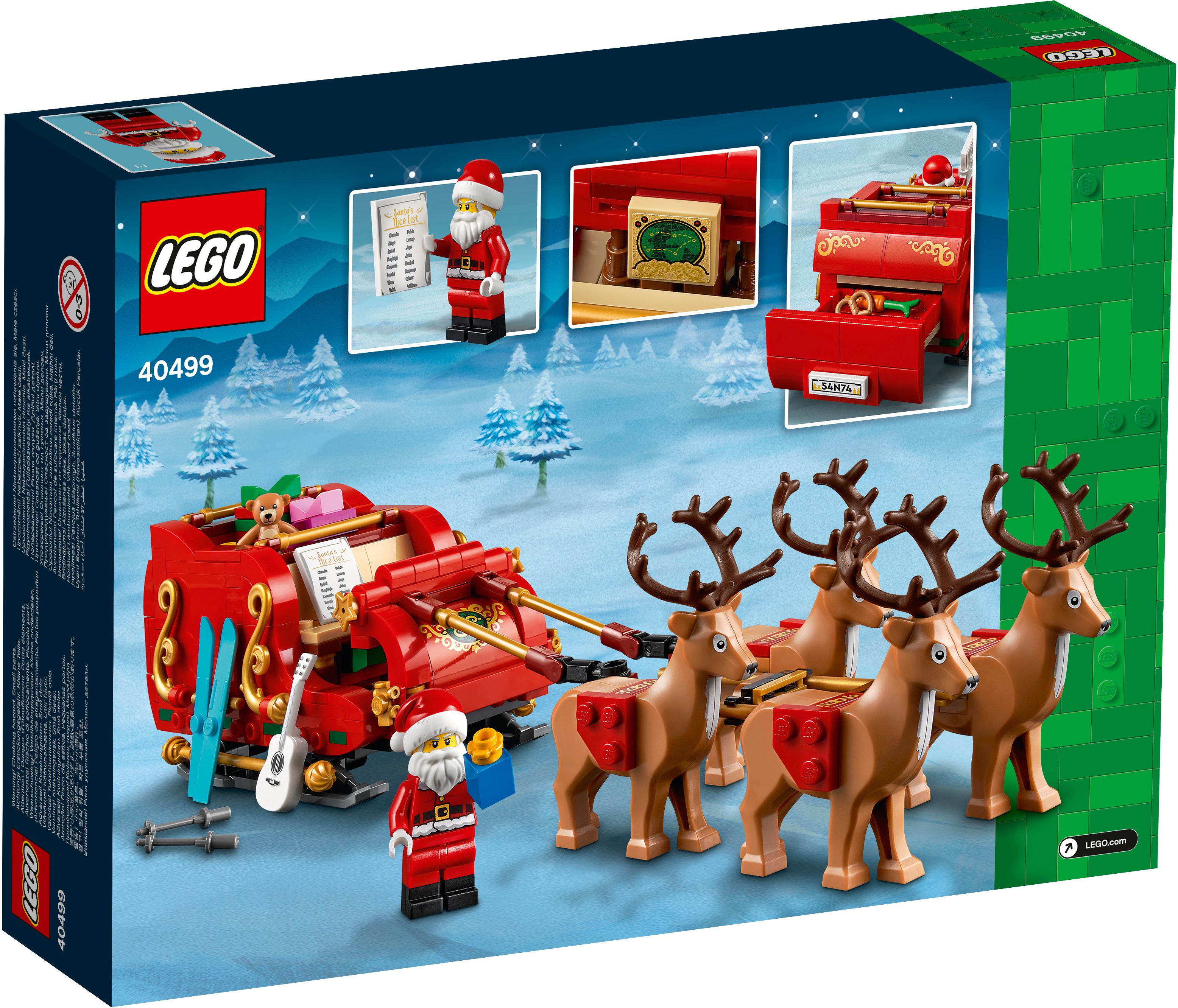 LEGO® Iconic 40499 Schlitten des Weihnachtsmanns