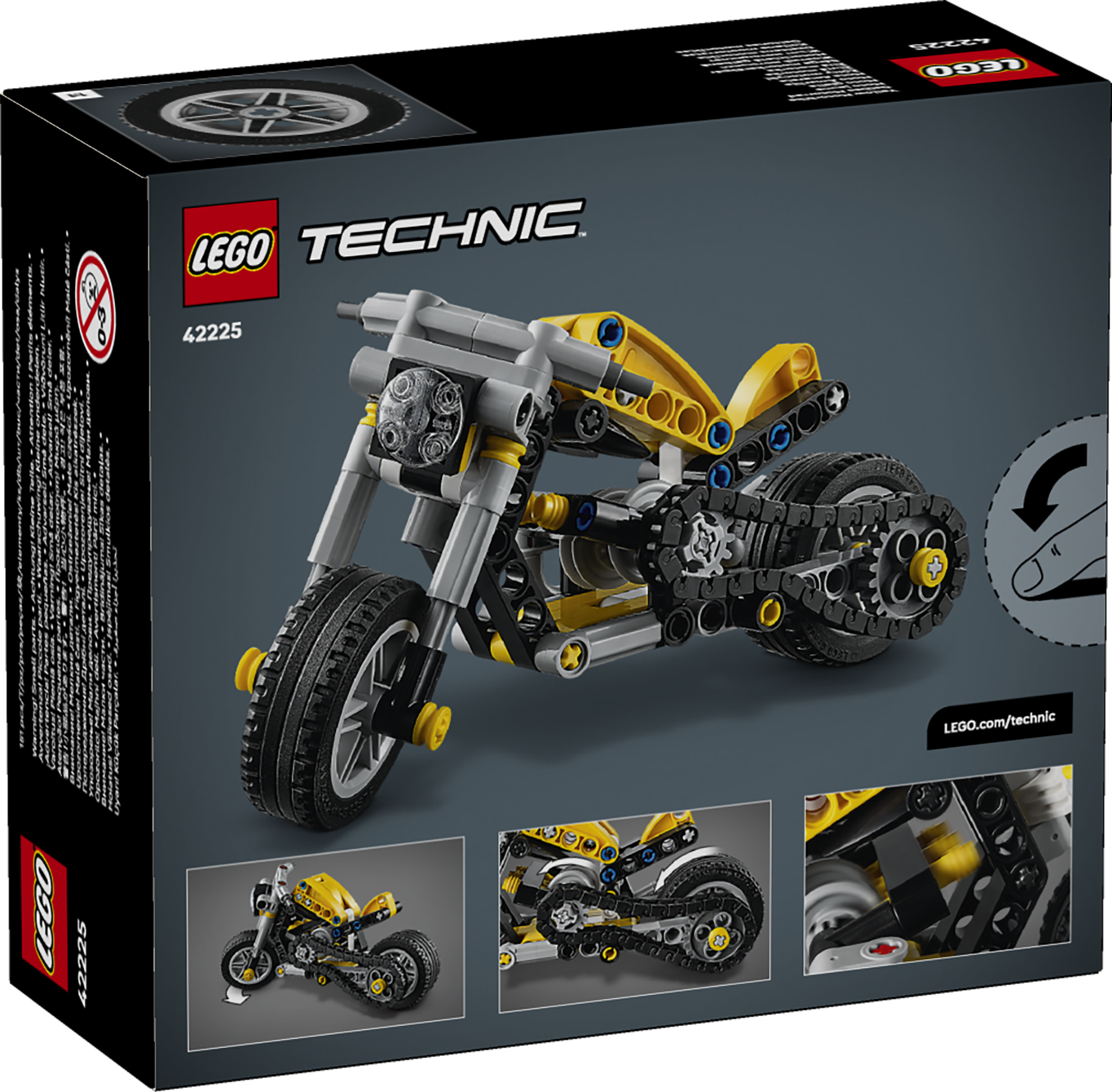 LEGO 42225 Gelbes Motorrad
