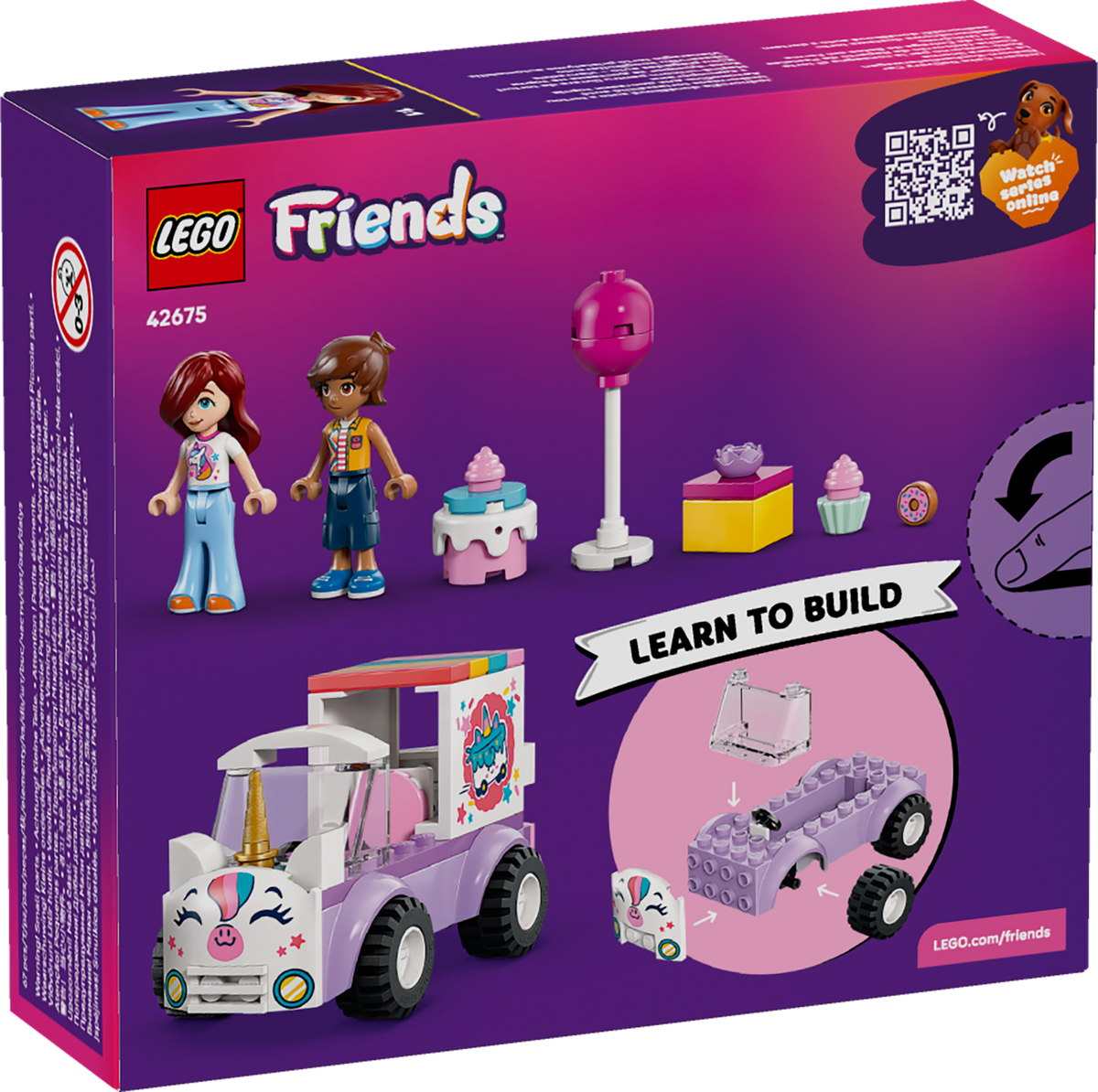 LEGO 42675 Einhorn-Kuchenlieferwagen