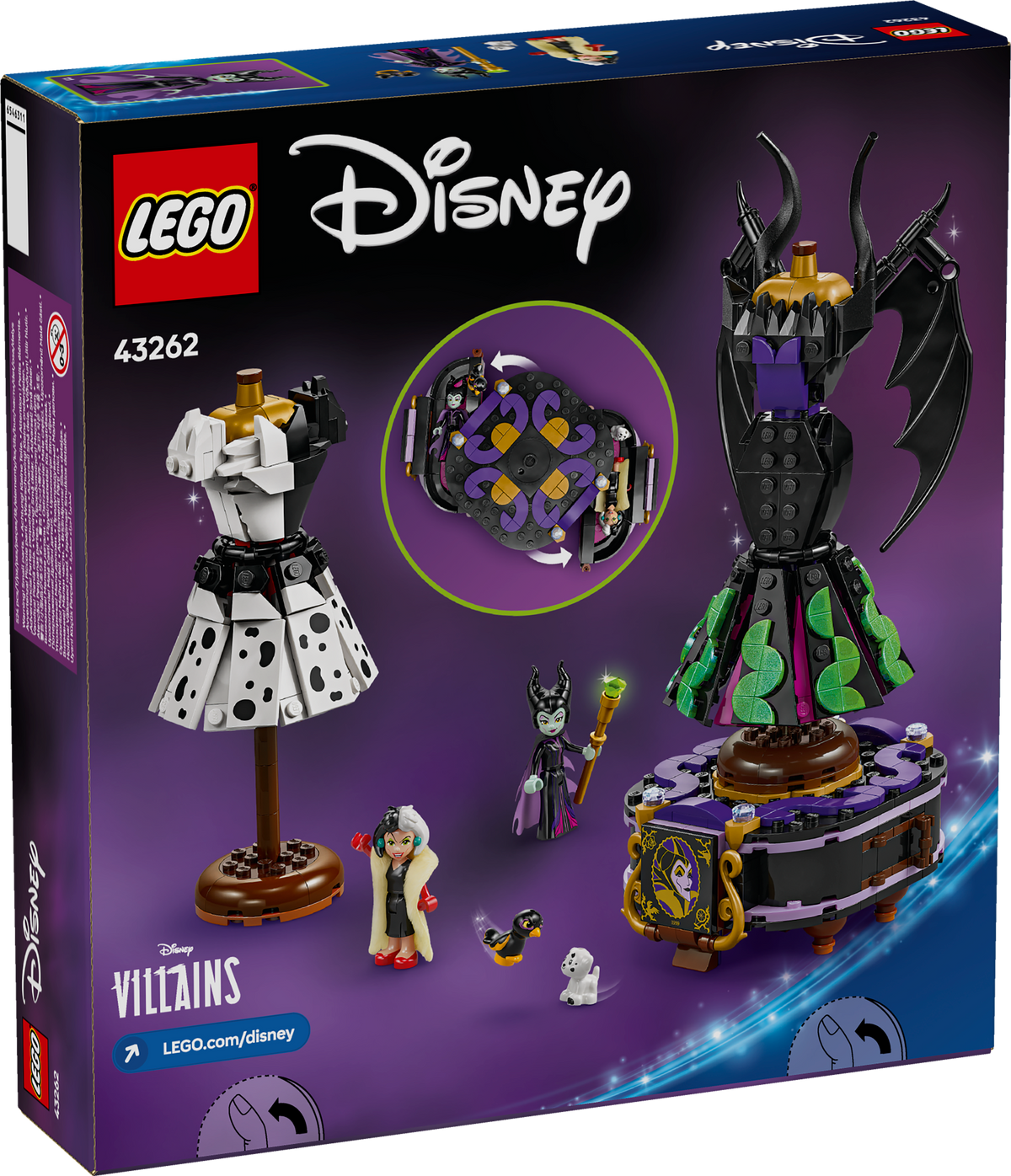 LEGO 43262 Die Kleider von Malefiz und Cruella De Vil