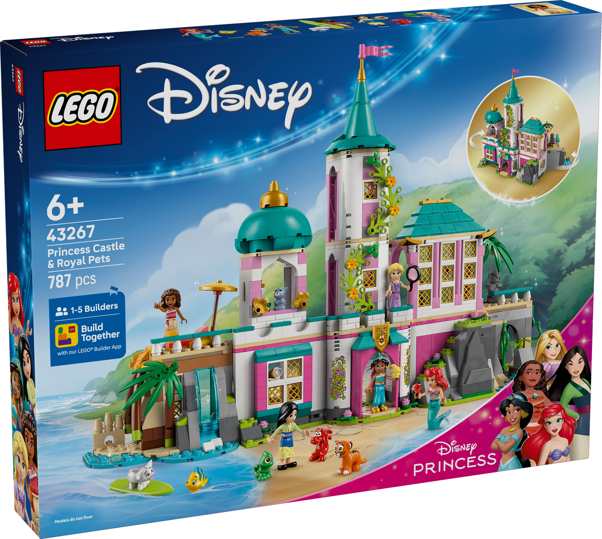 LEGO 43267 Prinzessinnenschloss mit Haustieren
