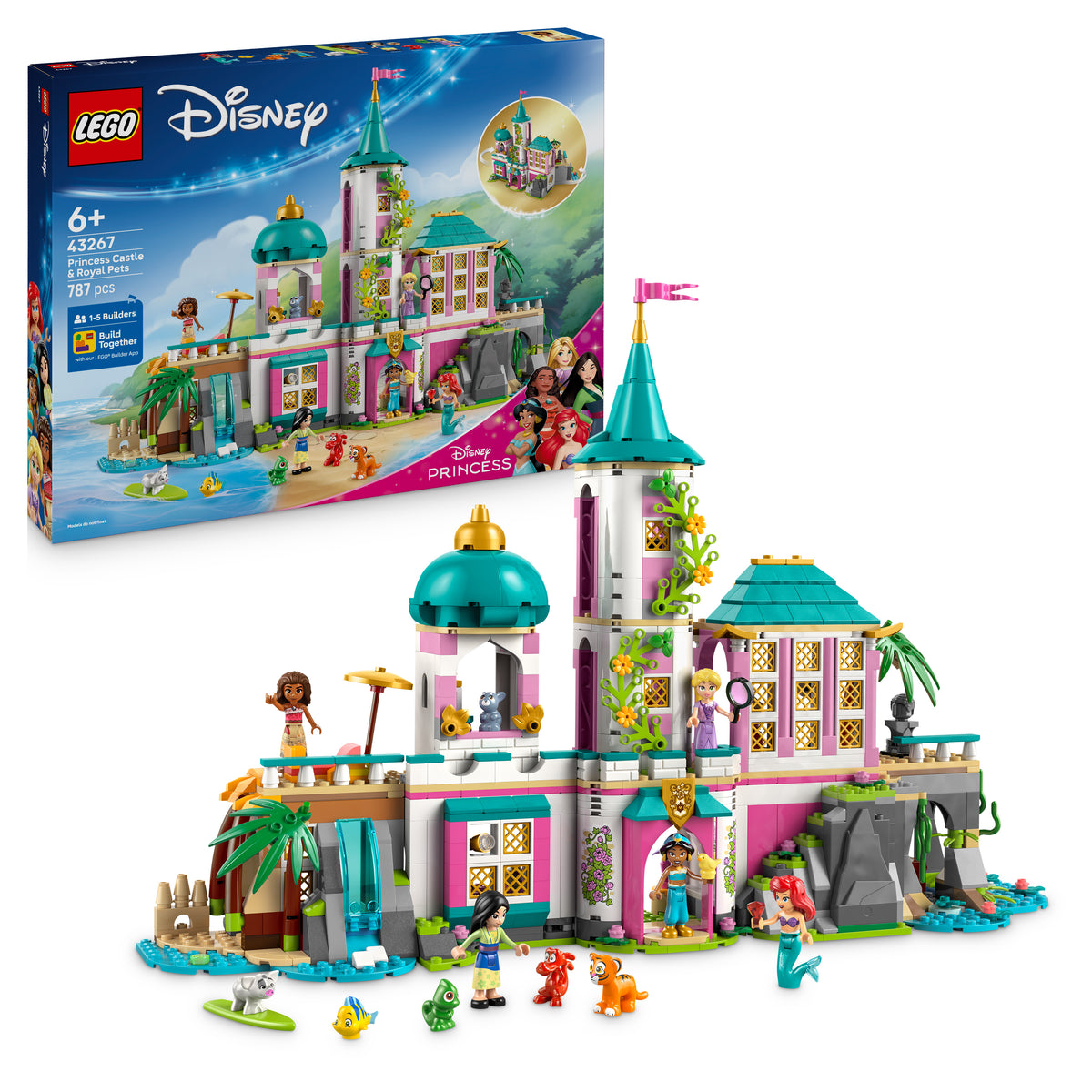 LEGO 43267 Prinzessinnenschloss mit Haustieren