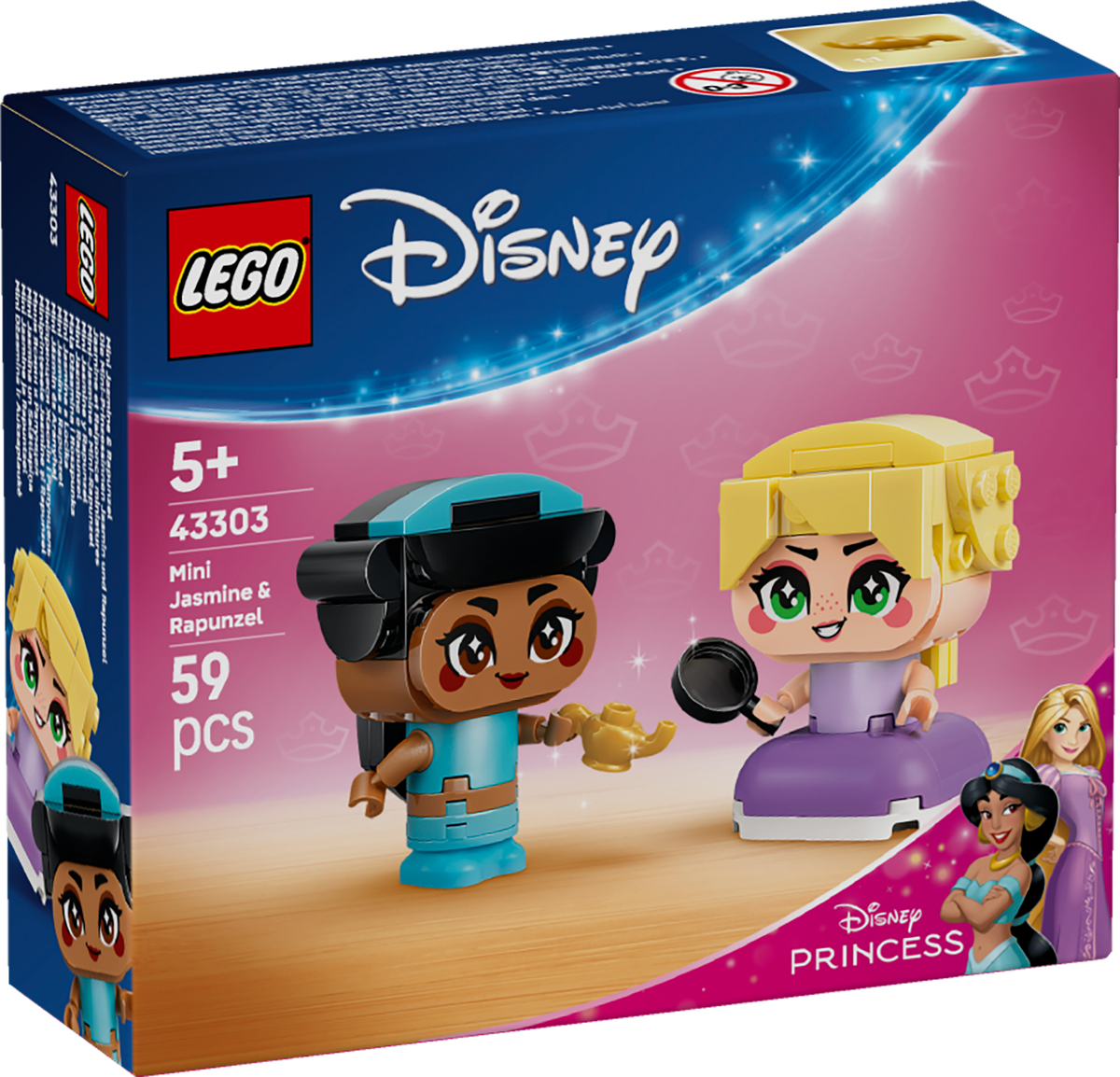 LEGO 43303 Die Mini-Prinzessinnen Jasmin und Rapunzel