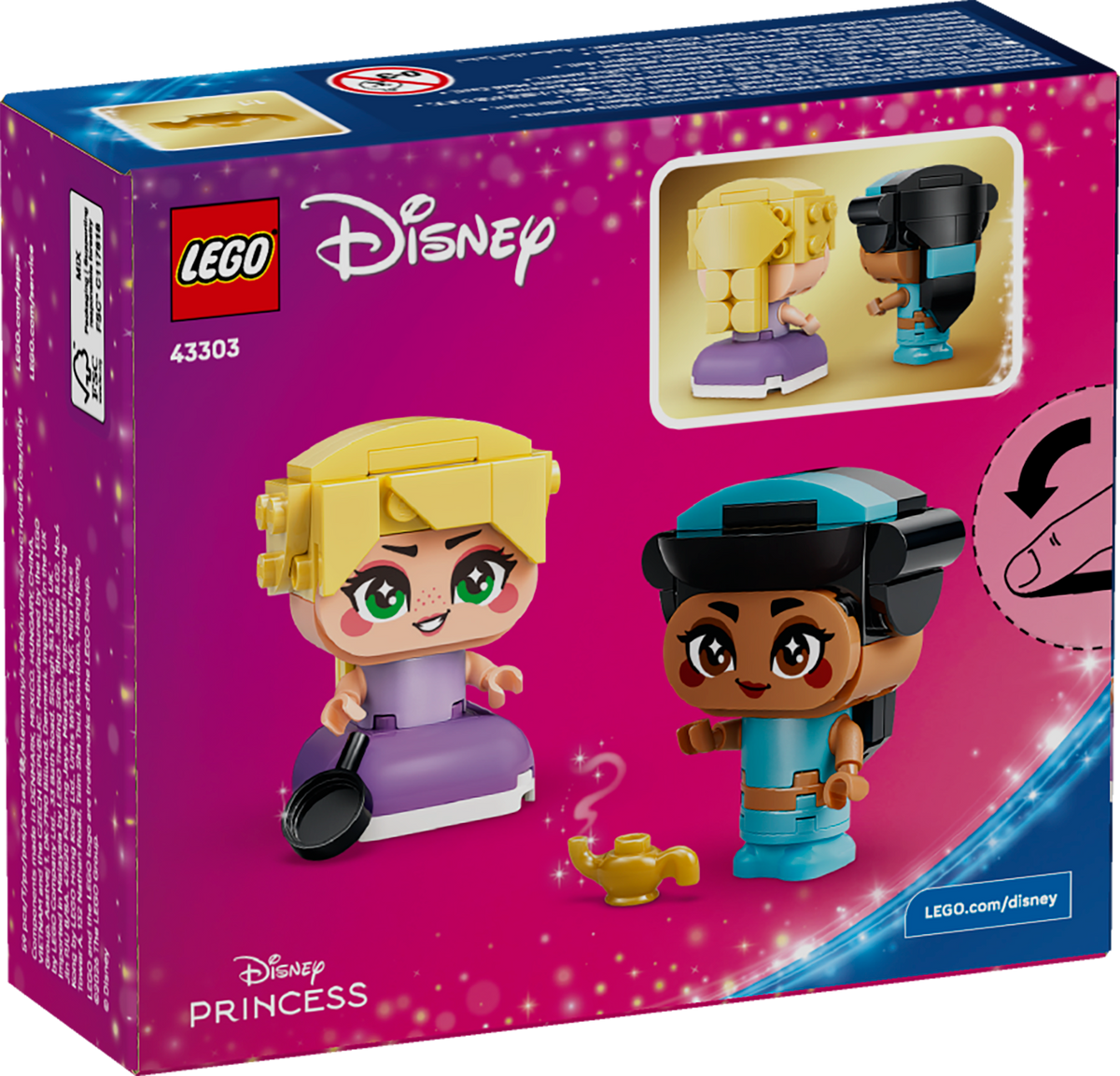 LEGO 43303 Die Mini-Prinzessinnen Jasmin und Rapunzel