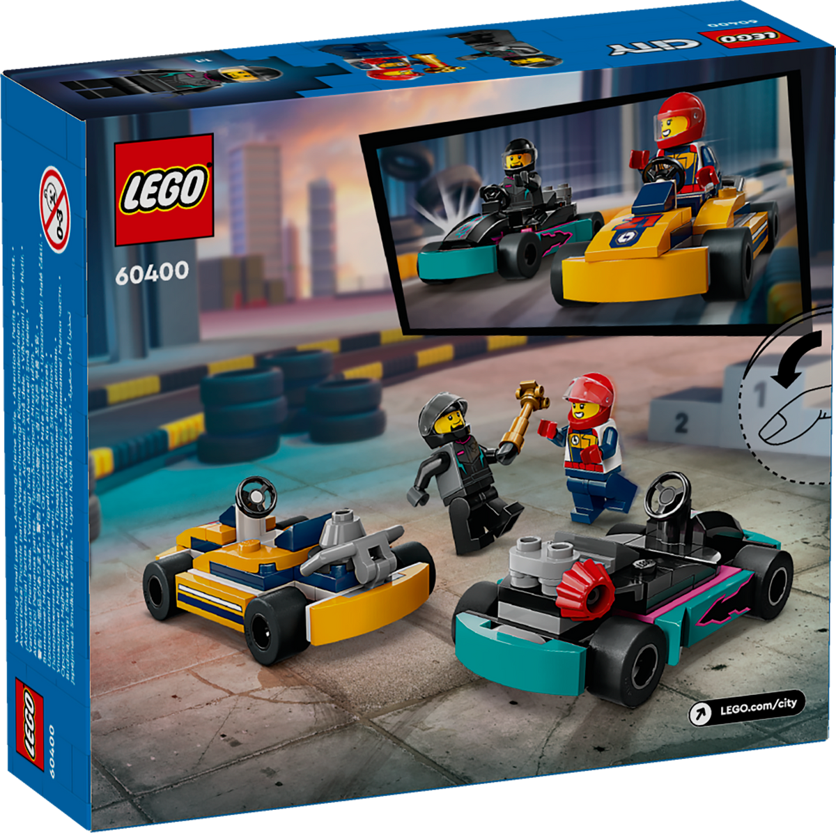 LEGO 60400 Go-Karts mit Rennfahrern