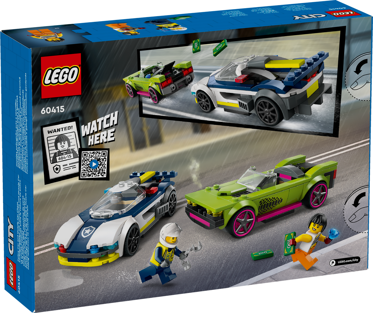 LEGO 60415 Verfolgungsjagd mit Polizeiauto und Muscle Car
