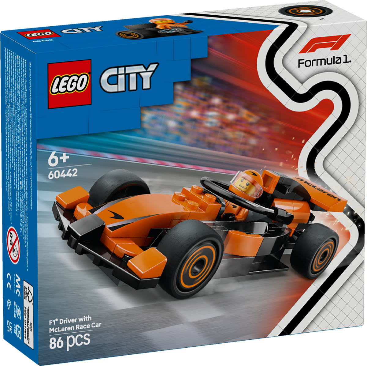 LEGO 60442 F1® Rennfahrer mit McLaren Rennauto