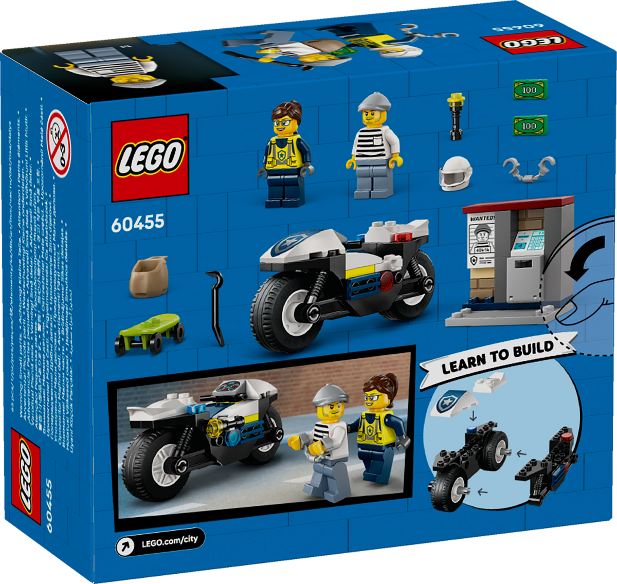 LEGO 60455 Verfolgungsjagd mit dem Polizeimotorrad