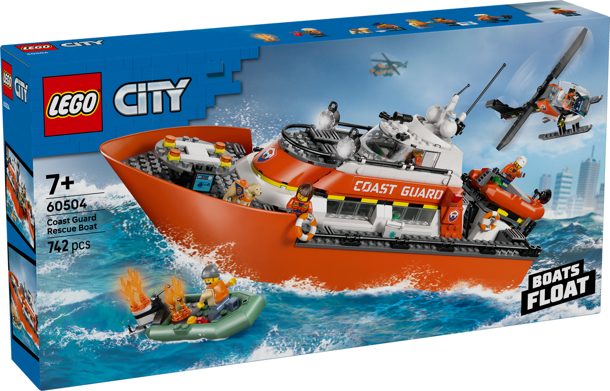 LEGO 60504 Rettungsboot der Küstenwache mit Hubschrauber
