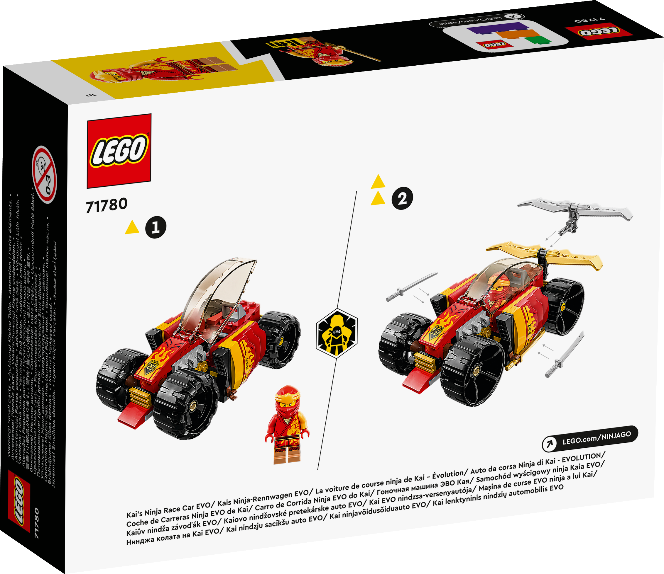 LEGO 71780 Kais Ninja-Rennwagen EVO