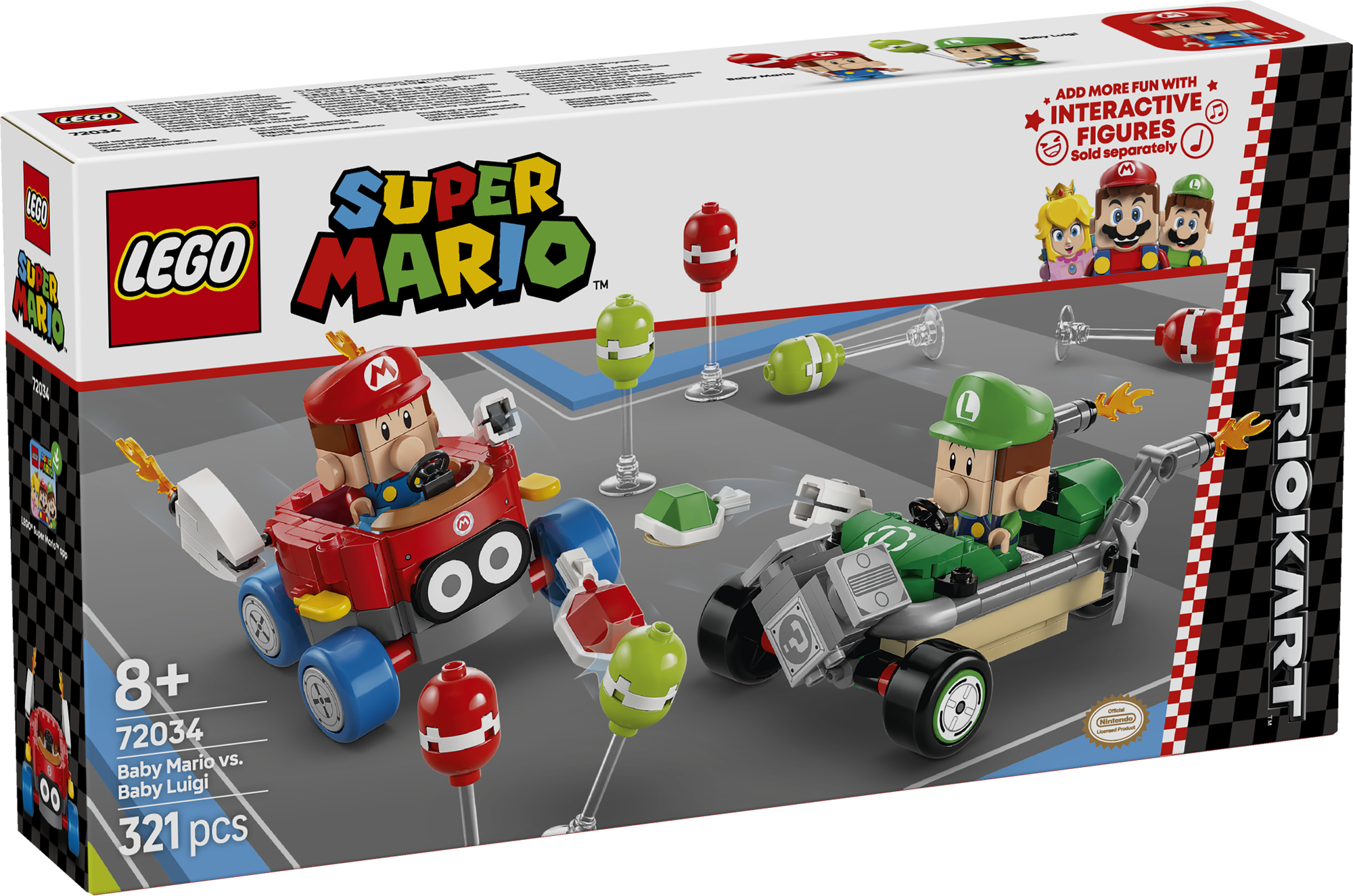 LEGO 72034 Mario Kart™ – Baby Mario vs. Baby Luigi