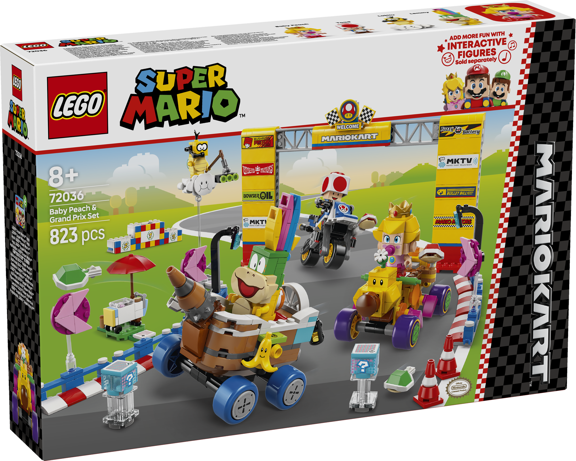 LEGO 72036 Mario Kart™ – Baby Peach & Grand Prix–Set