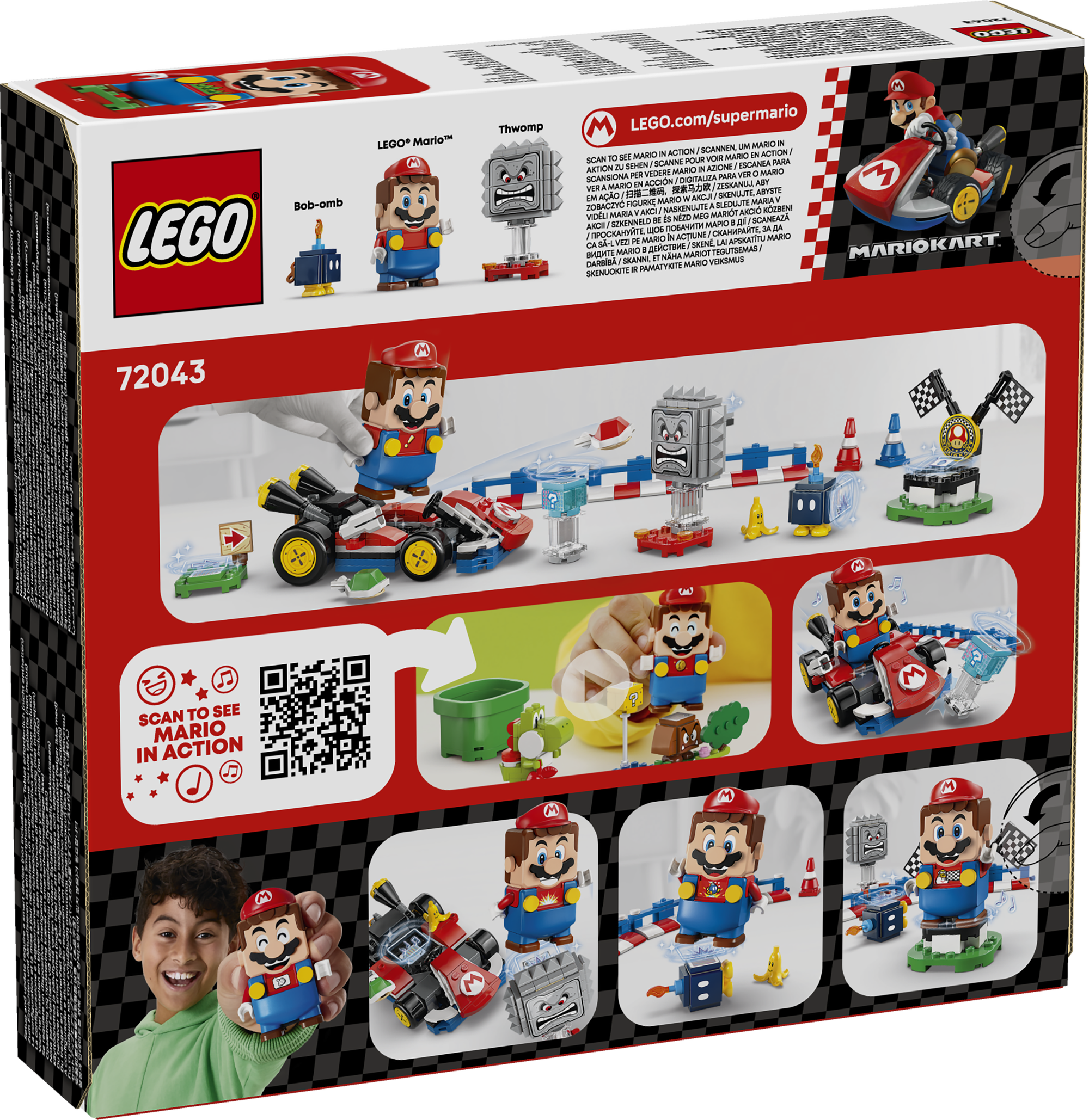 LEGO 72043 Mario Kart™ – Interaktiver LEGO® Mario™ & Standard-Kart