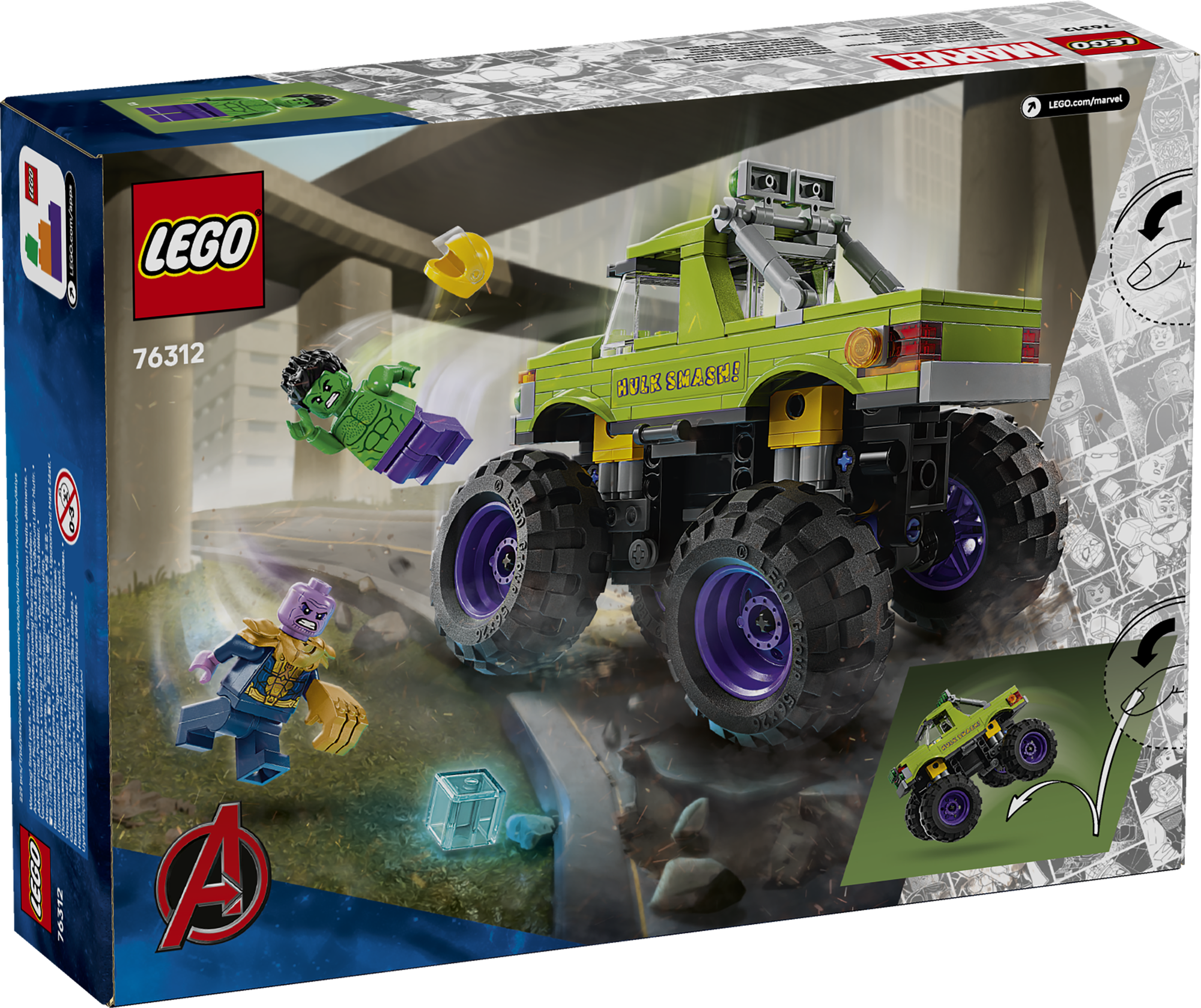 LEGO 76312 Hulk-Truck vs. Thanos