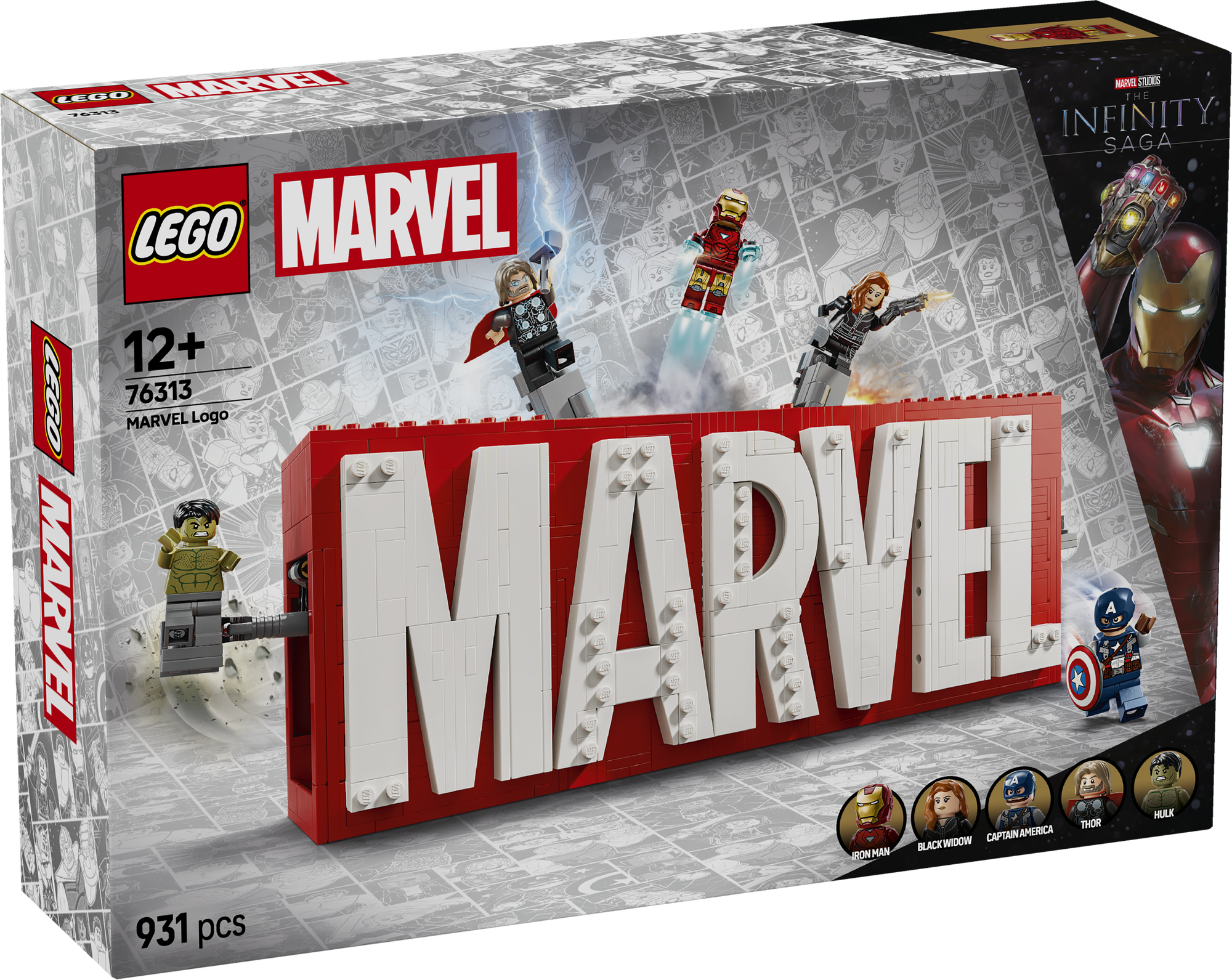 LEGO 76313 MARVEL Logo & Minifiguren