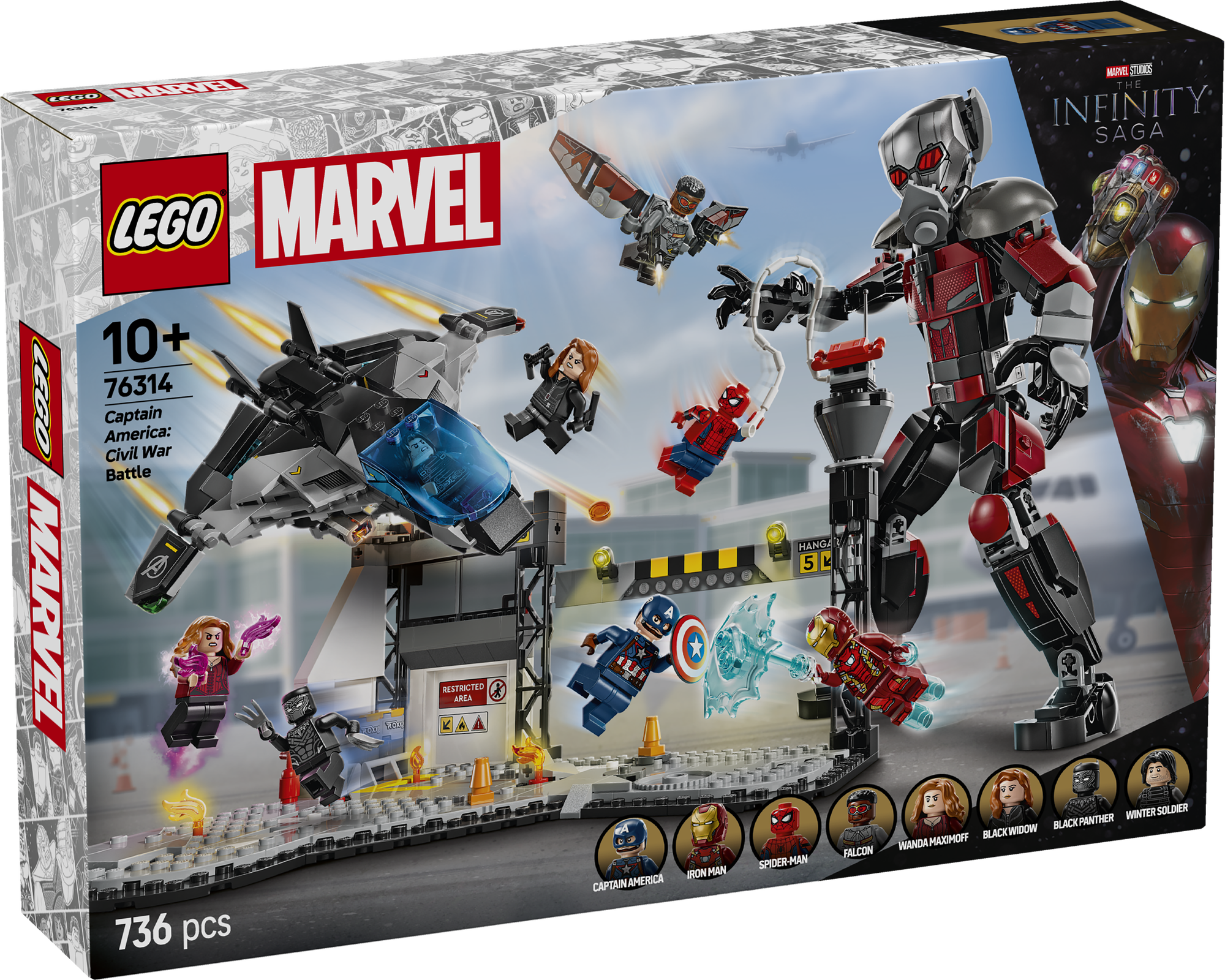 LEGO 76314 Captain America: Civil War Actionduell