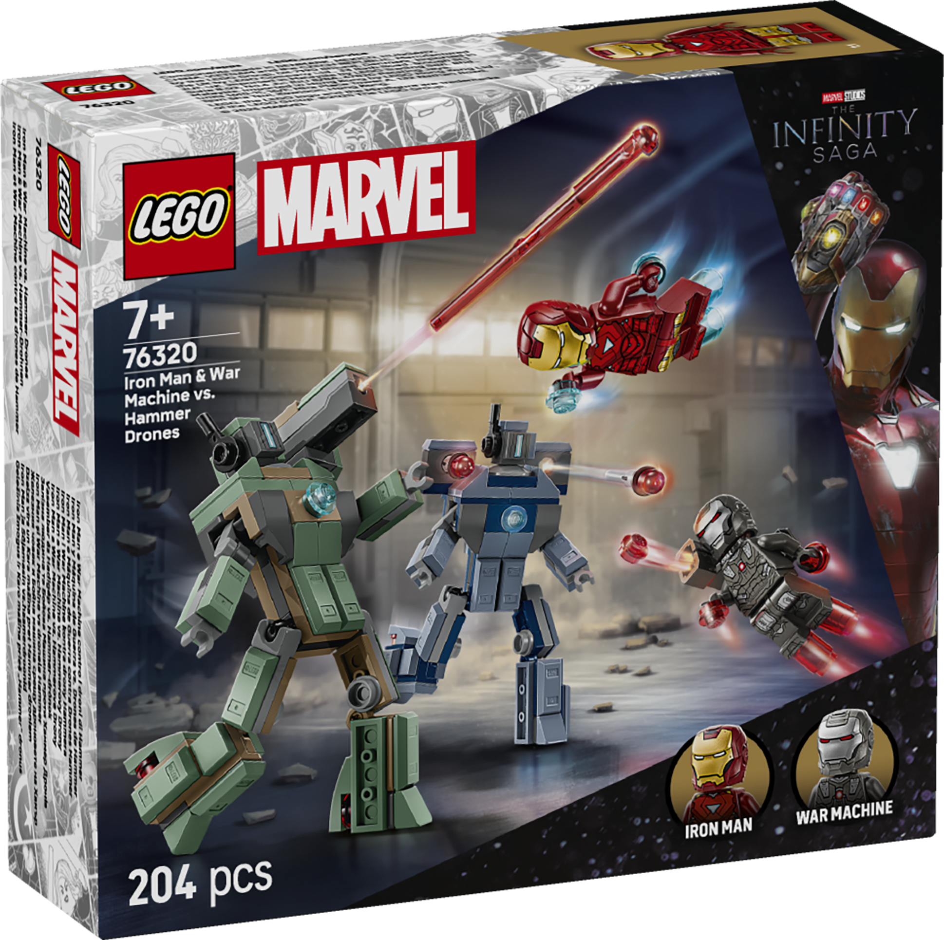 LEGO 76320 Iron Man & War Machine vs. Hammer-Drohnen