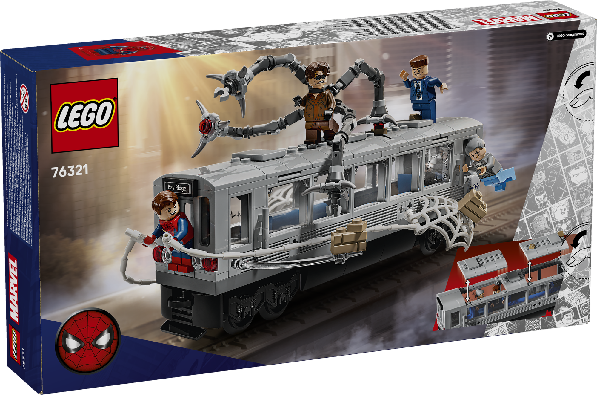 LEGO 76321 Spider-Man vs. Doc Ock: Showdown in der U-Bahn