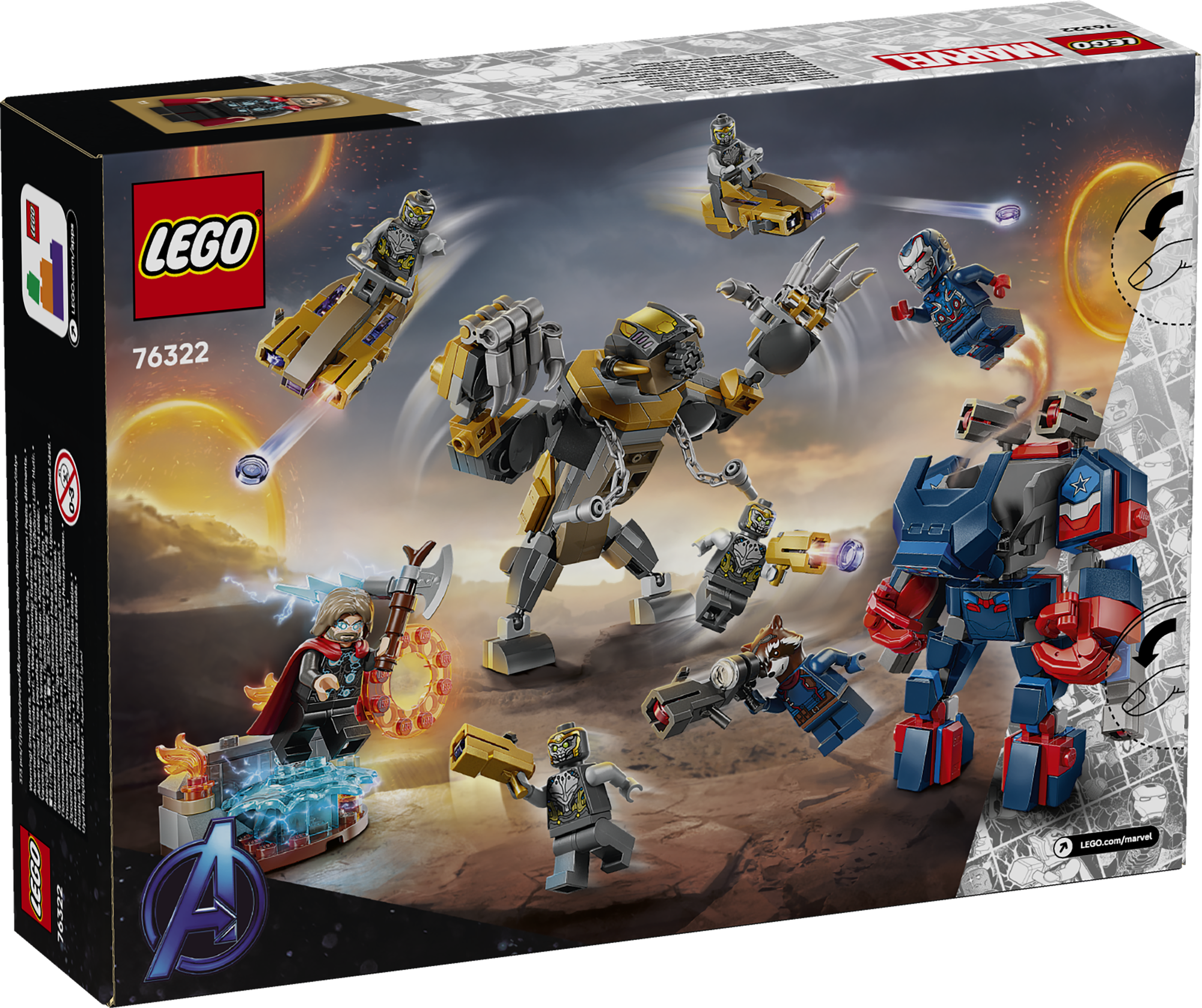 avengers endgame spielzeug LEGO 76322 Avengers: Endgame Thor vs. Chitauri