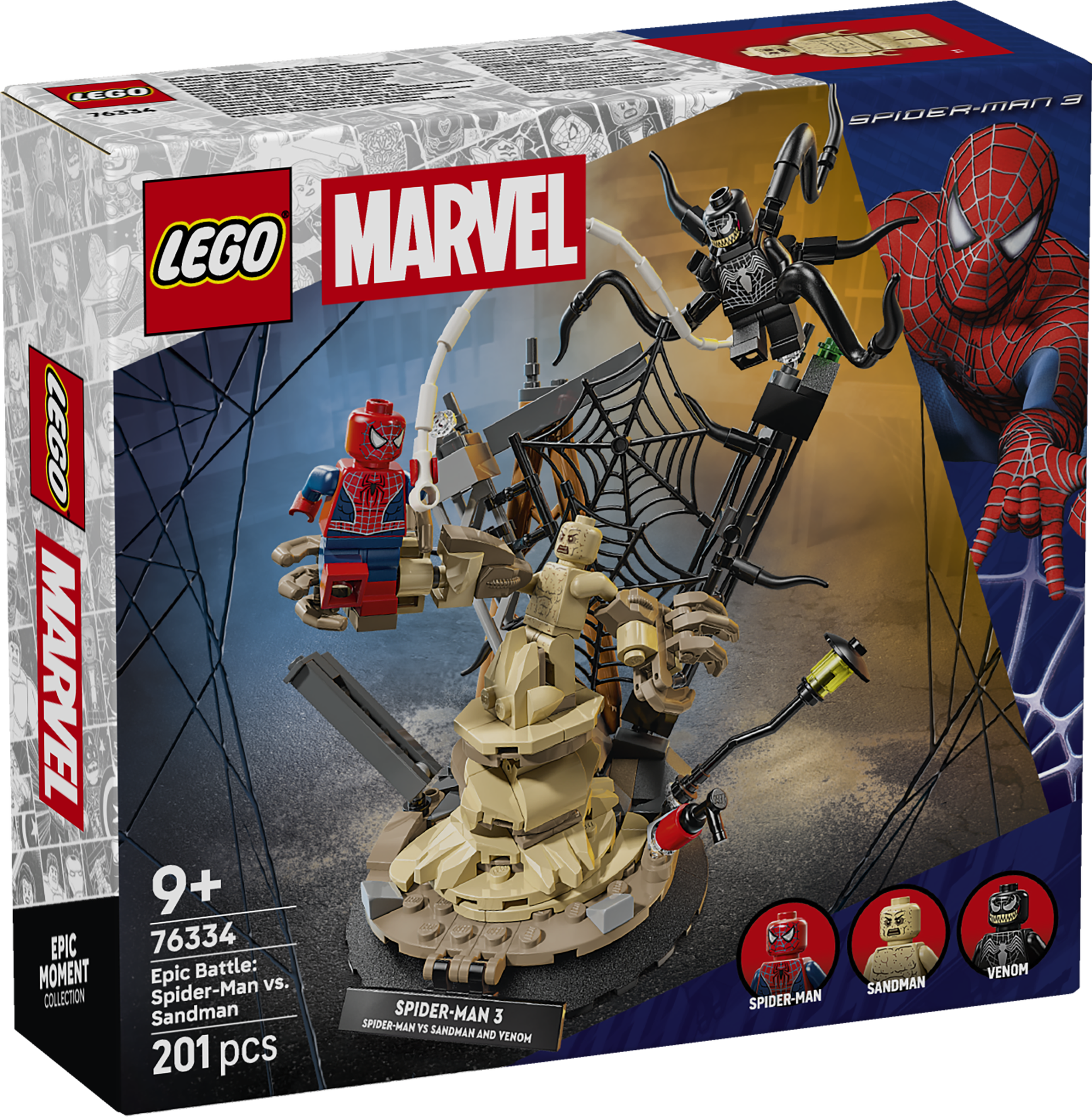 LEGO 76334 Großer Showdown: Spider-Man vs. Sandman