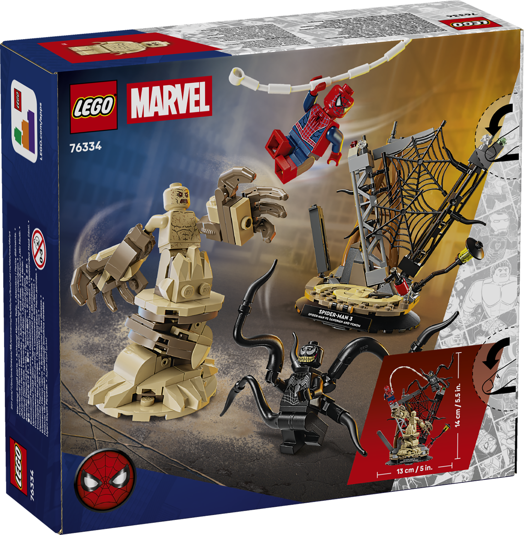 LEGO 76334 Großer Showdown: Spider-Man vs. Sandman