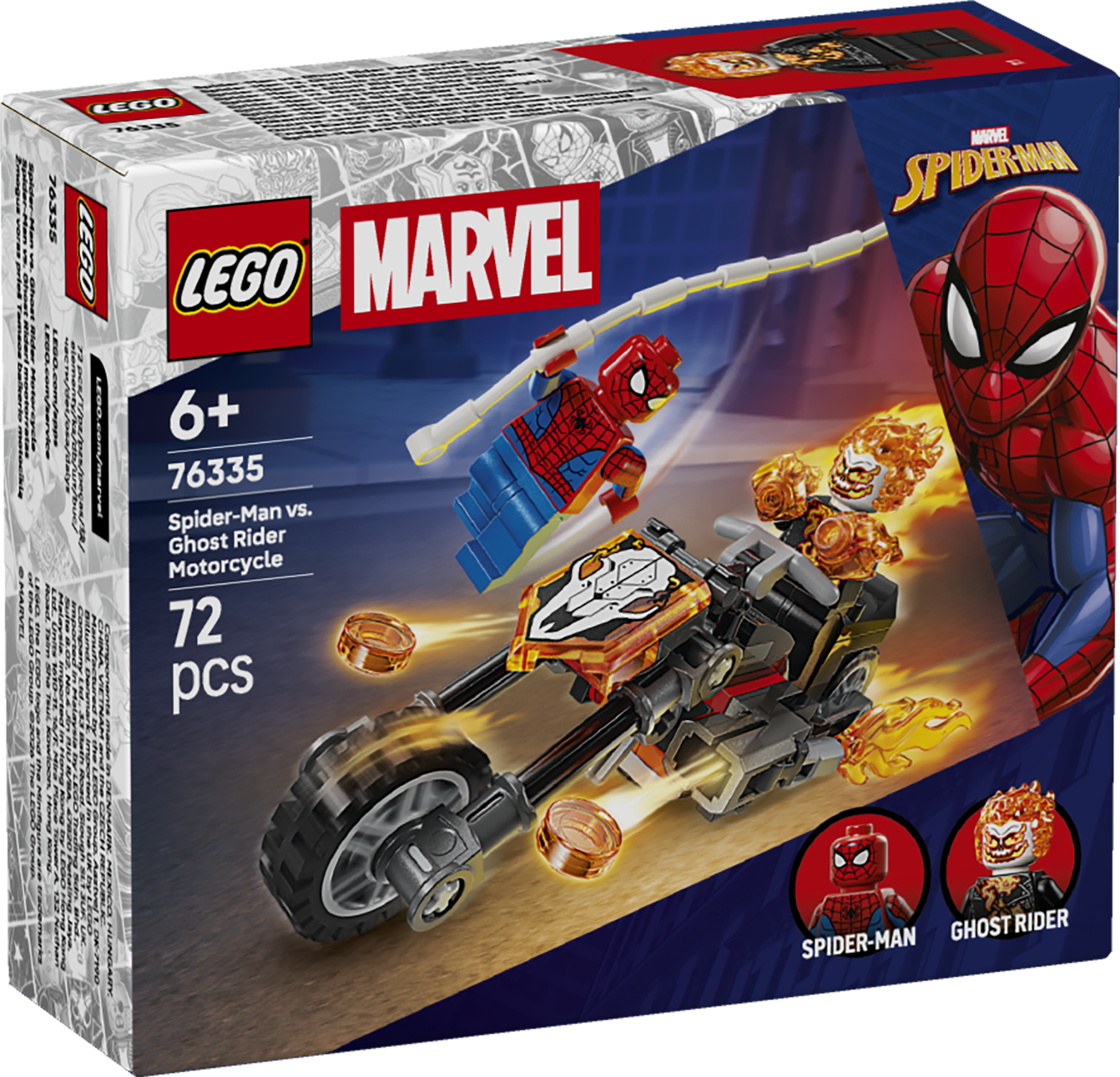 LEGO 76335 Spider-Man vs. Ghost Rider auf seinem Motorrad