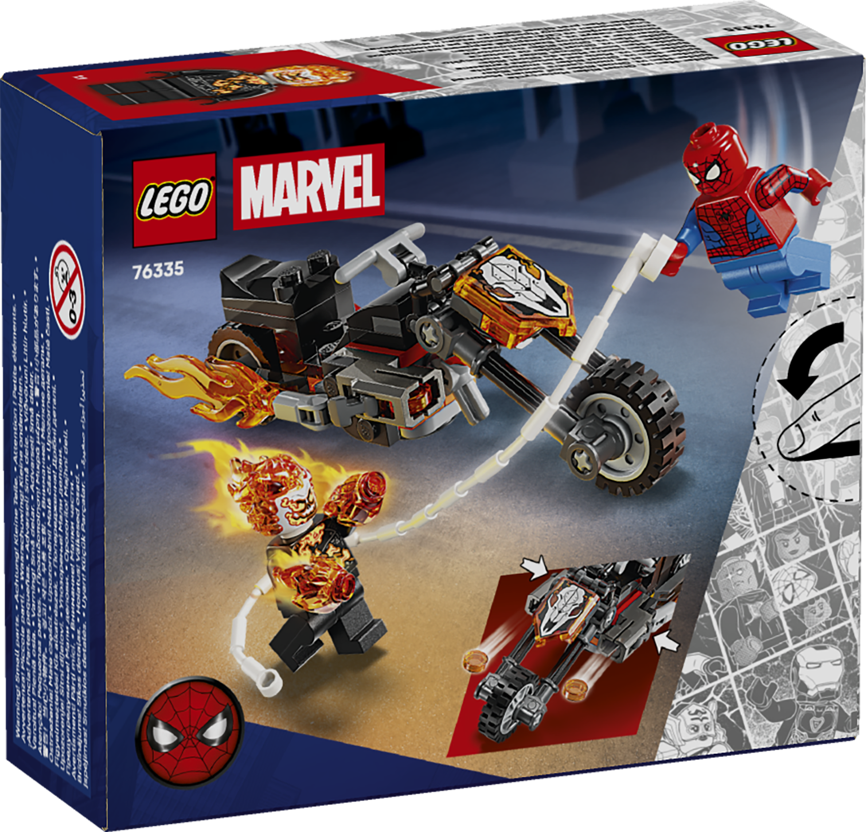 LEGO 76335 Spider-Man vs. Ghost Rider auf seinem Motorrad