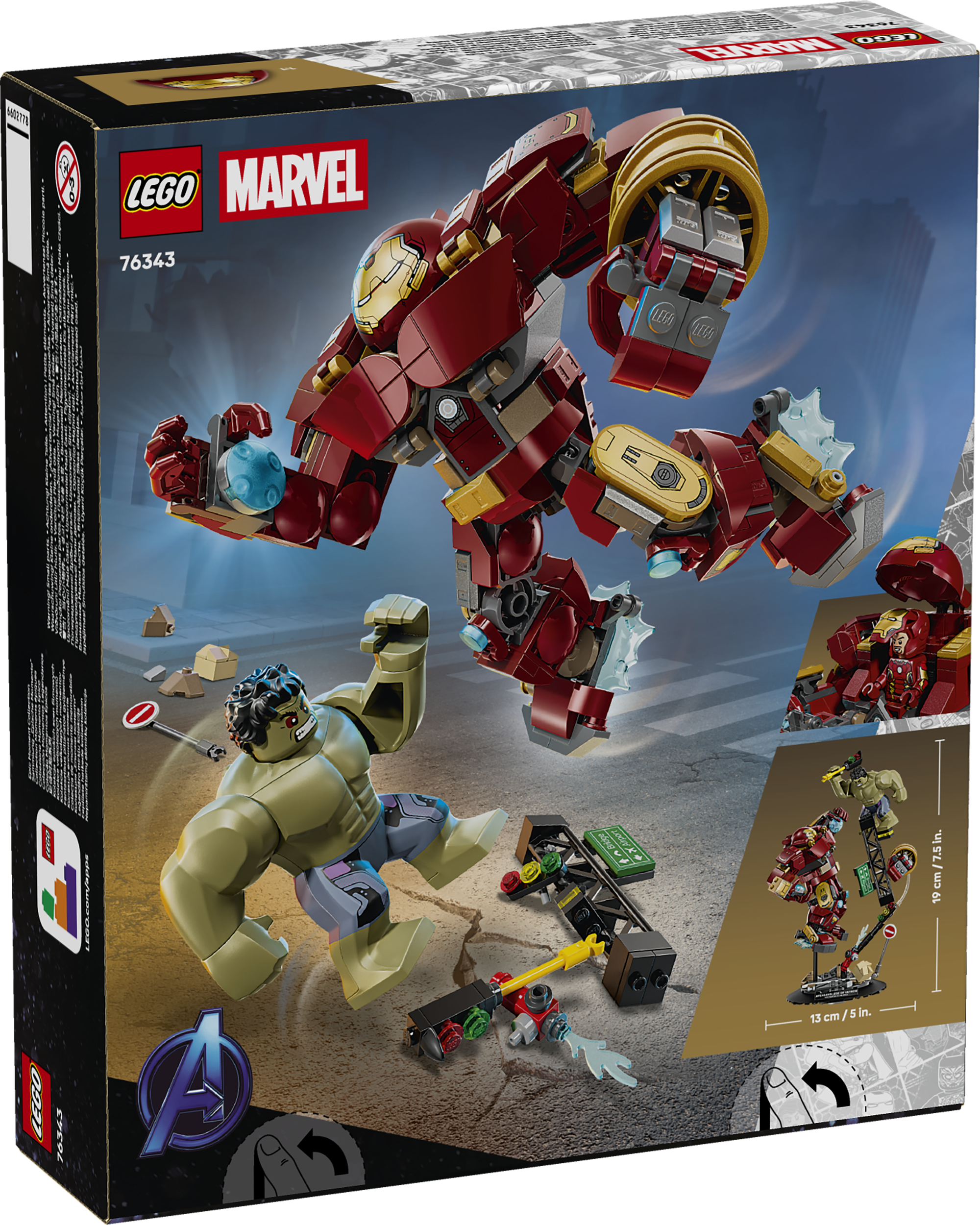 LEGO 76343 Duell der Giganten: Hulkbuster vs. Hulk