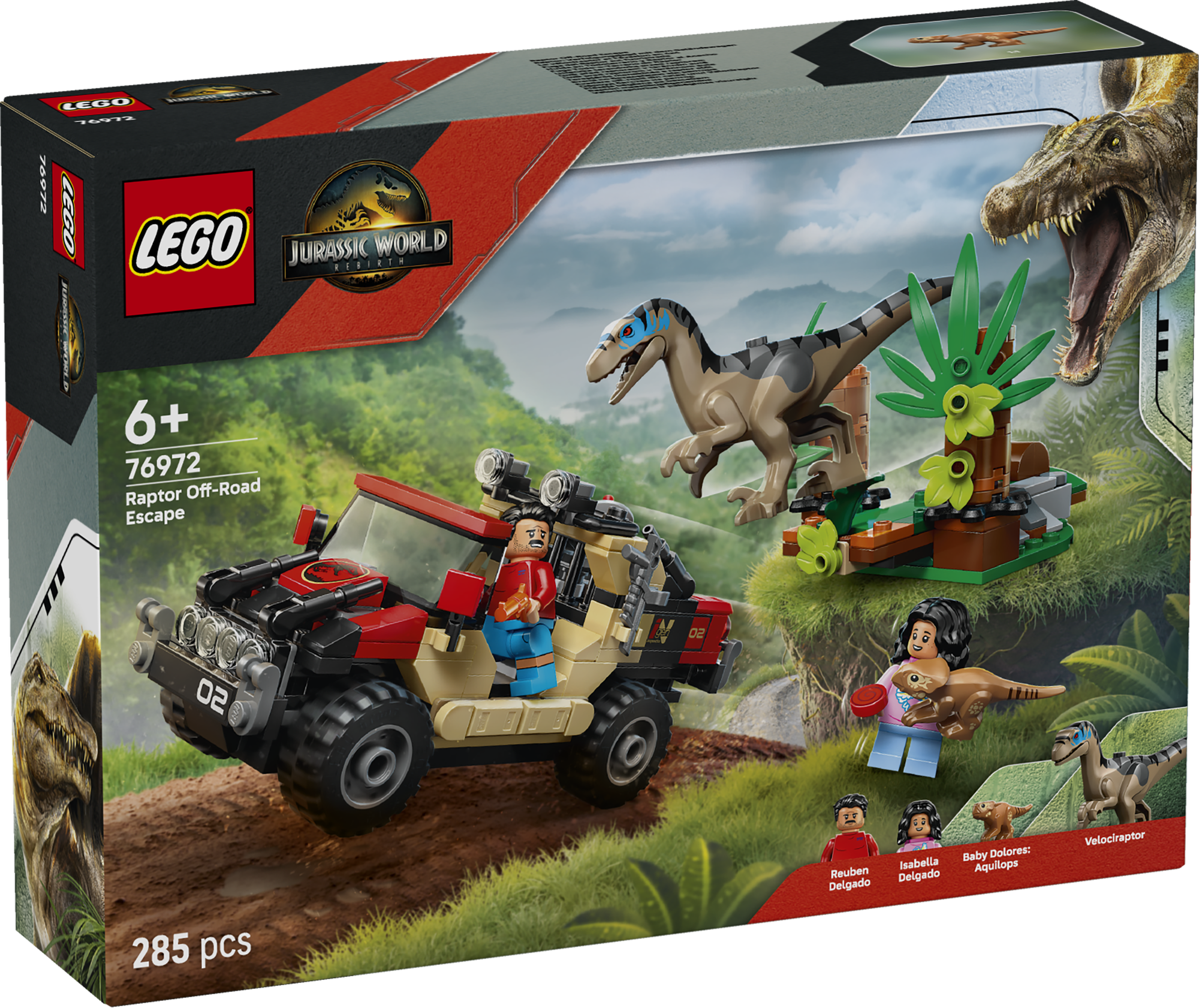 LEGO 76972 Raptor: Verfolgungsjagd mit dem Geländewagen