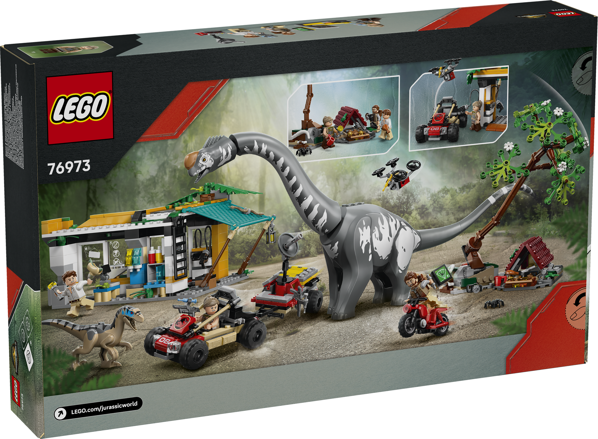 LEGO 76973 Raptor & Titanosaurus: Große Fährtensuche