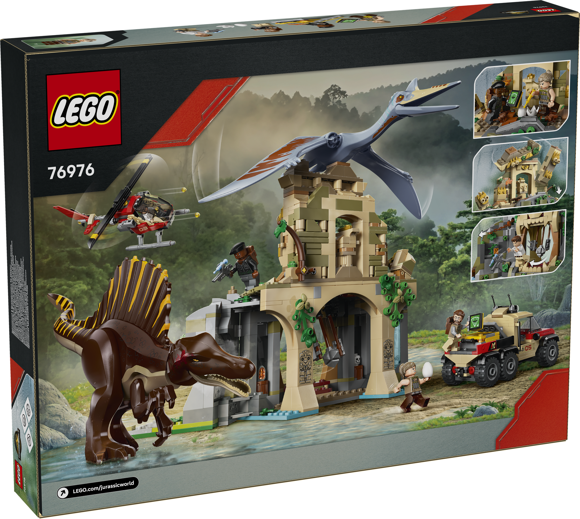 LEGO 76976 Spinosaurier & Quetzalcoatlus: Hubschrauber-Einsatz